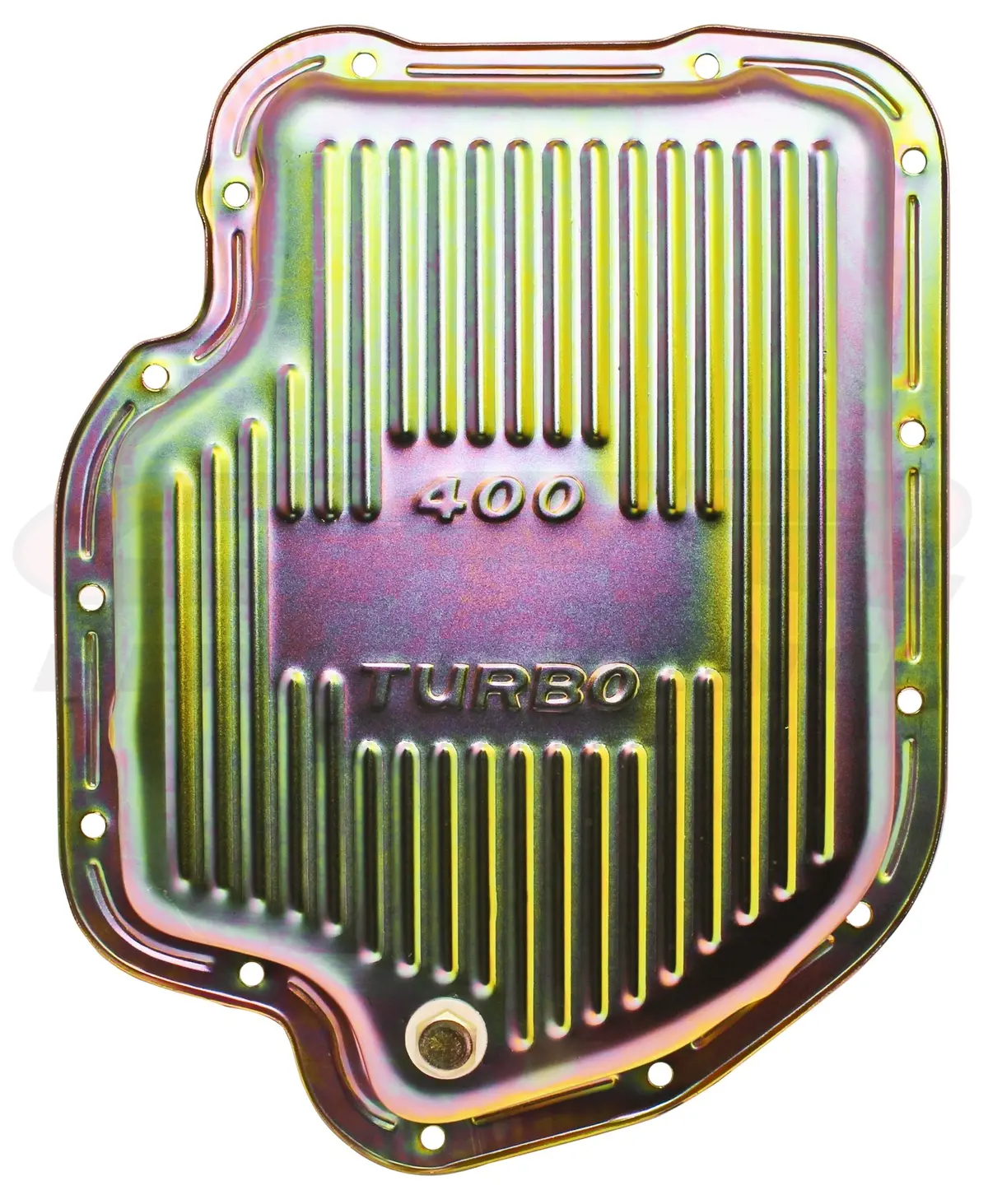 Chevy-Gm Turbo Th-400 Steel Transmission Pan - Zinc 1
