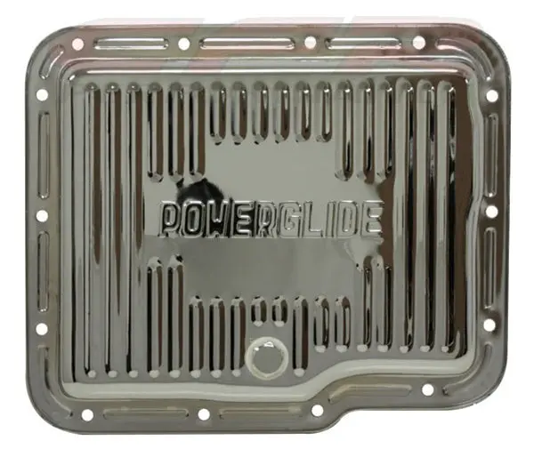 Chevy-Gm Powerglide Steel Transmission Pan - Chrome 1