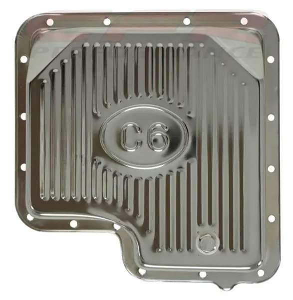 Ford C6 Steel Transmission Pan - Chrome 1