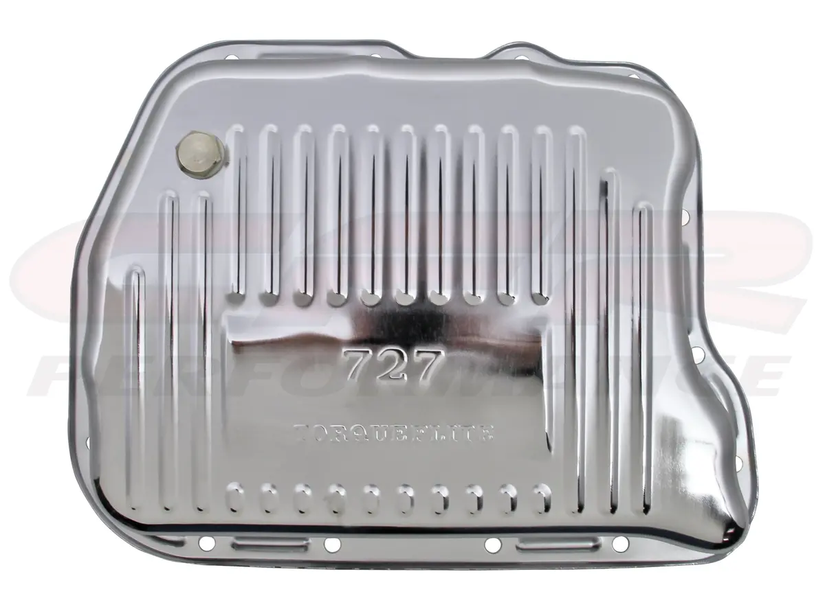 Steel Mopar 727 Transmission Pans 2.8" In Deep - Chrome 1