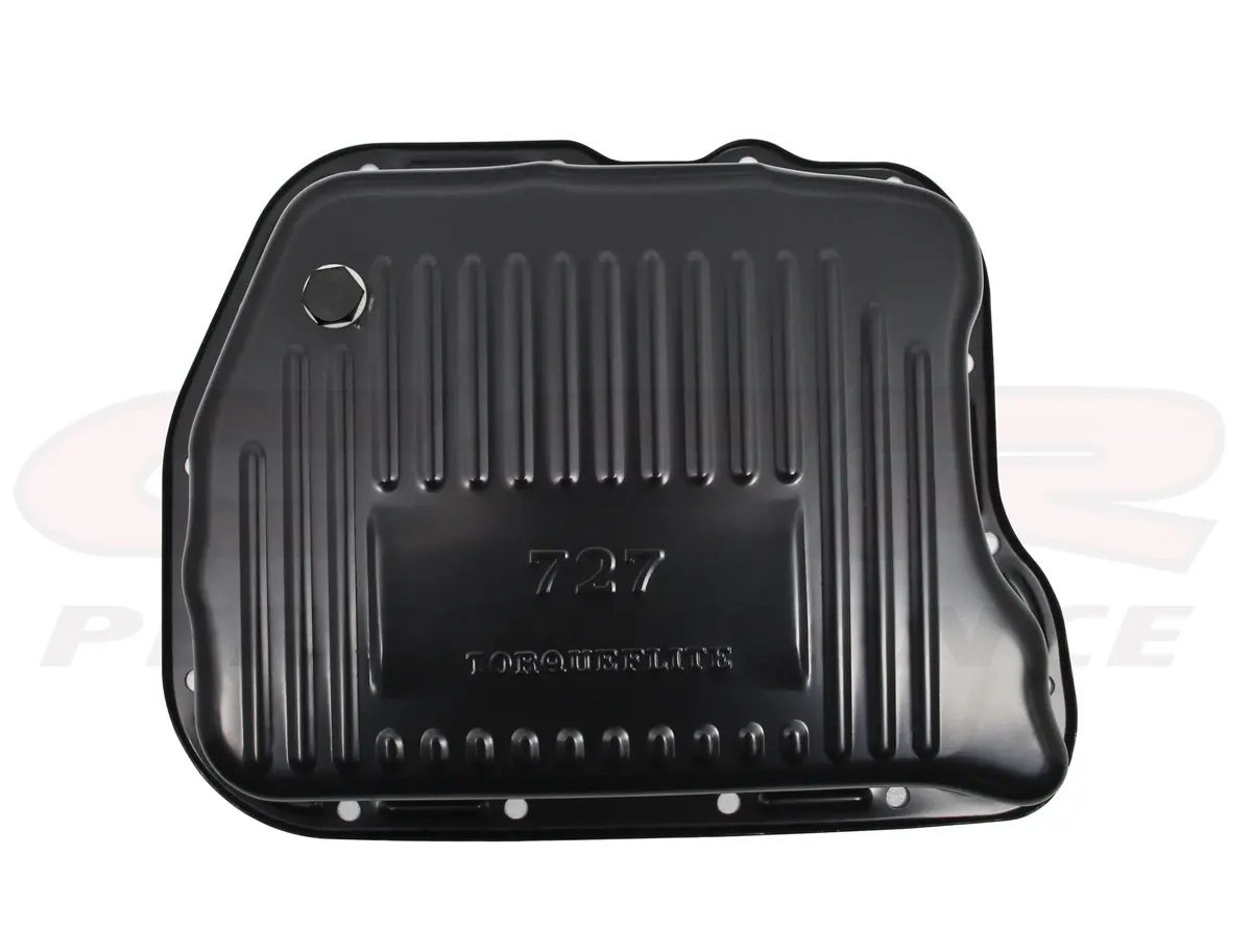 Steel Mopar 727 Transmission Pans 2.8" In Deep - Black 1