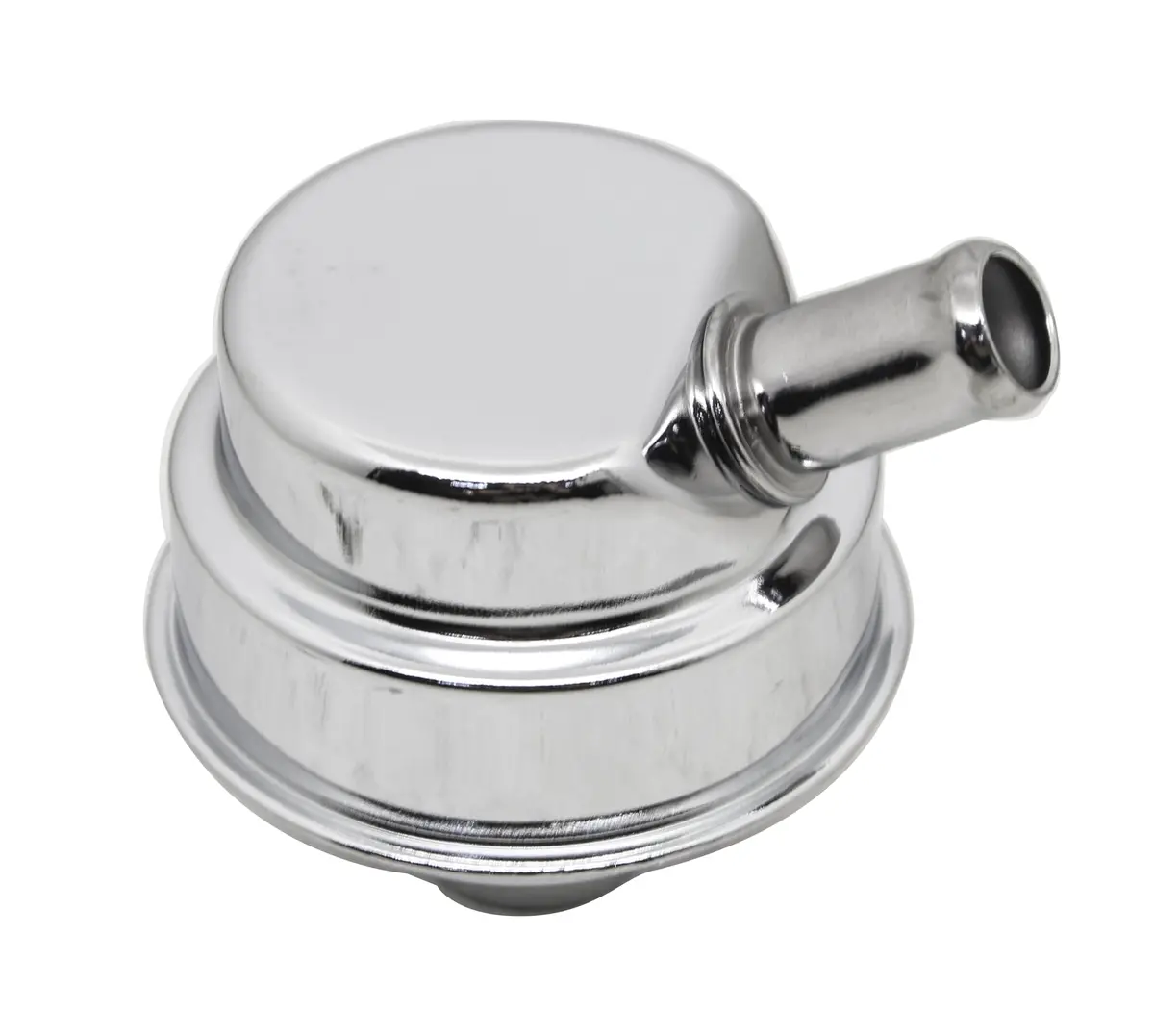 Steel Mopar Push In Style Breather Cap - Chrome 1