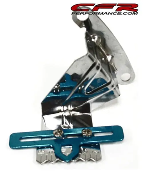Chevy Small Block 283-305-327-350-400 Timing Tab W- Adjustable Pointer - Chrome 1