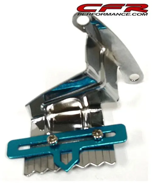 Chevy Small Block 283-305-327-350-400 Timing Tab W- Adjustable Pointer - Chrome 1
