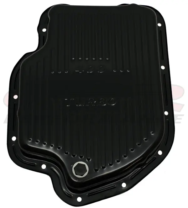 Chevy-Gm Turbo Th-400 Steel Transmission Pan (Deep Sump) - Black 1