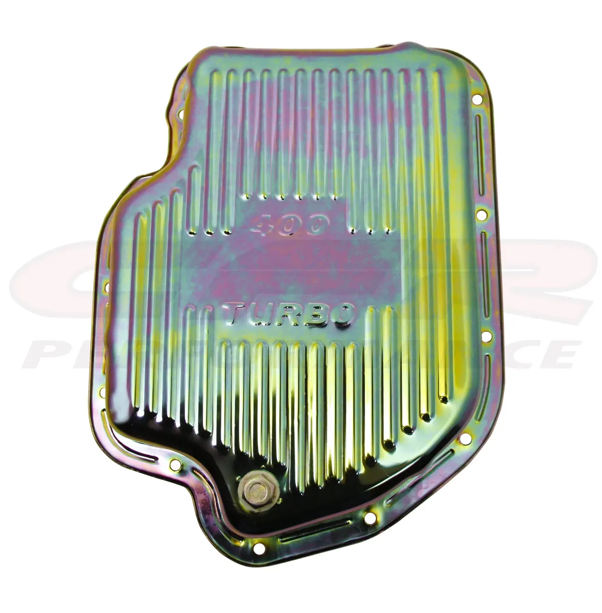 Chevy-Gm Turbo Th-400 Steel Transmission Pan (Deep Sump) - Zinc 1