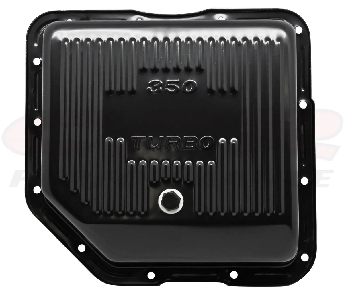 Chevy-Gm Turbo Th-350 Steel Transmission Pan (Deep Sump) - Black 1
