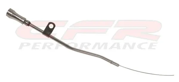 Ford Small Block Engine Oil Dipstick - Chrome W- Billet Aluminum Handle 1
