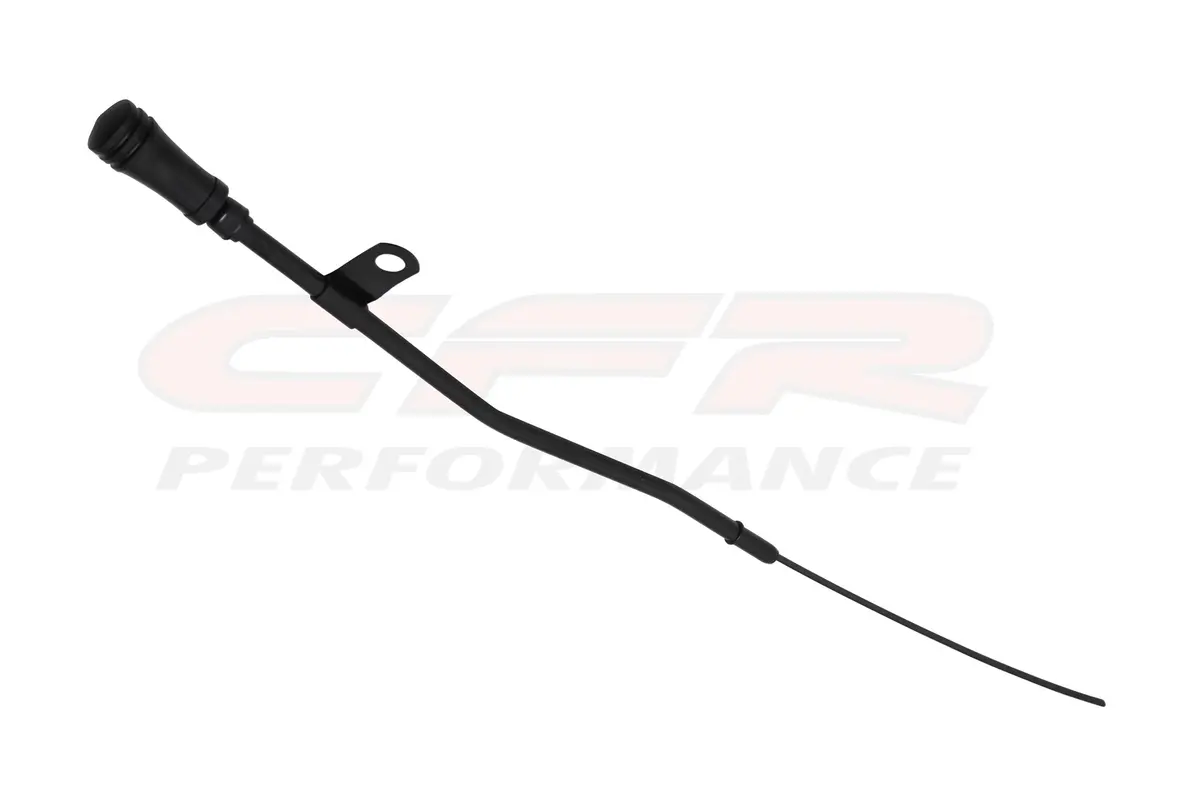 Ford Small Block Engine Oil Dipstick - Black W- Billet Aluminum Handle 1