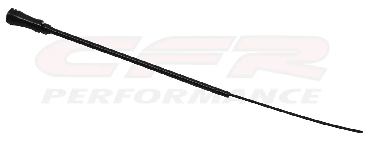 Chrysler-Dodge-Mopar Small Block Engine Oil Dipstick - Black W- Billet Aluminum Handle 1
