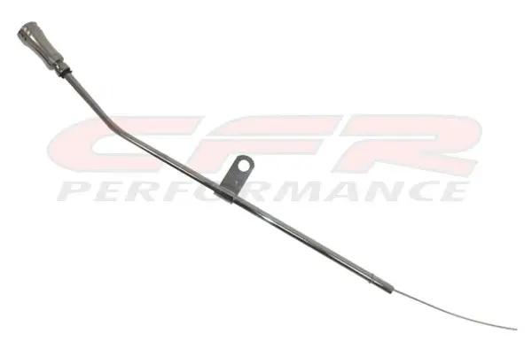 Chrysler-Dodge-Mopar Big Block Engine Oil Dipstick - Chrome W- Billet Aluminum Handle 1