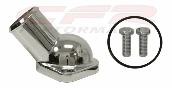 Zinc Alloy Chevy Small Block Big Block Thermostat Housing Water Neck - Chrome 1