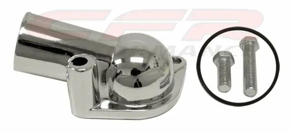 Chevy Small Block-Big Block Zinc Alloy Water Neck - Chrome 1