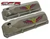 Steel 1969–82 Ford Sb 351C-351M-400M-Boss 302 Valve Covers 3 Color V8 Logo 1 Hole – Chrome 1