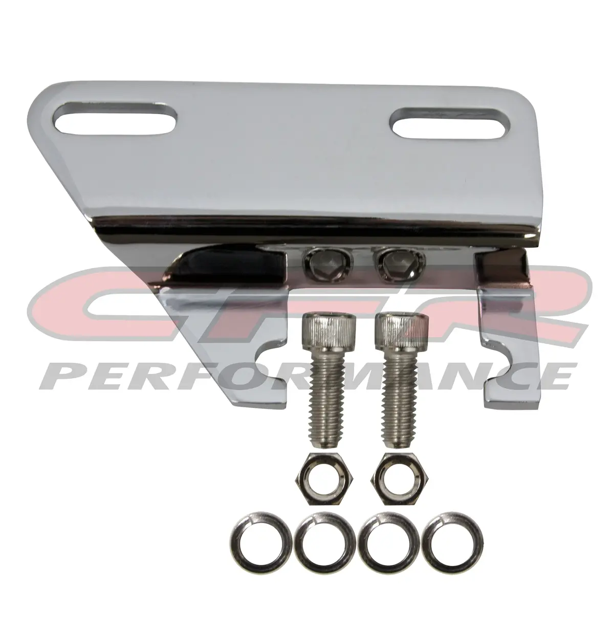 Chevy Small Block Alternator Brackets - Header Mount Swp - Chrome 1