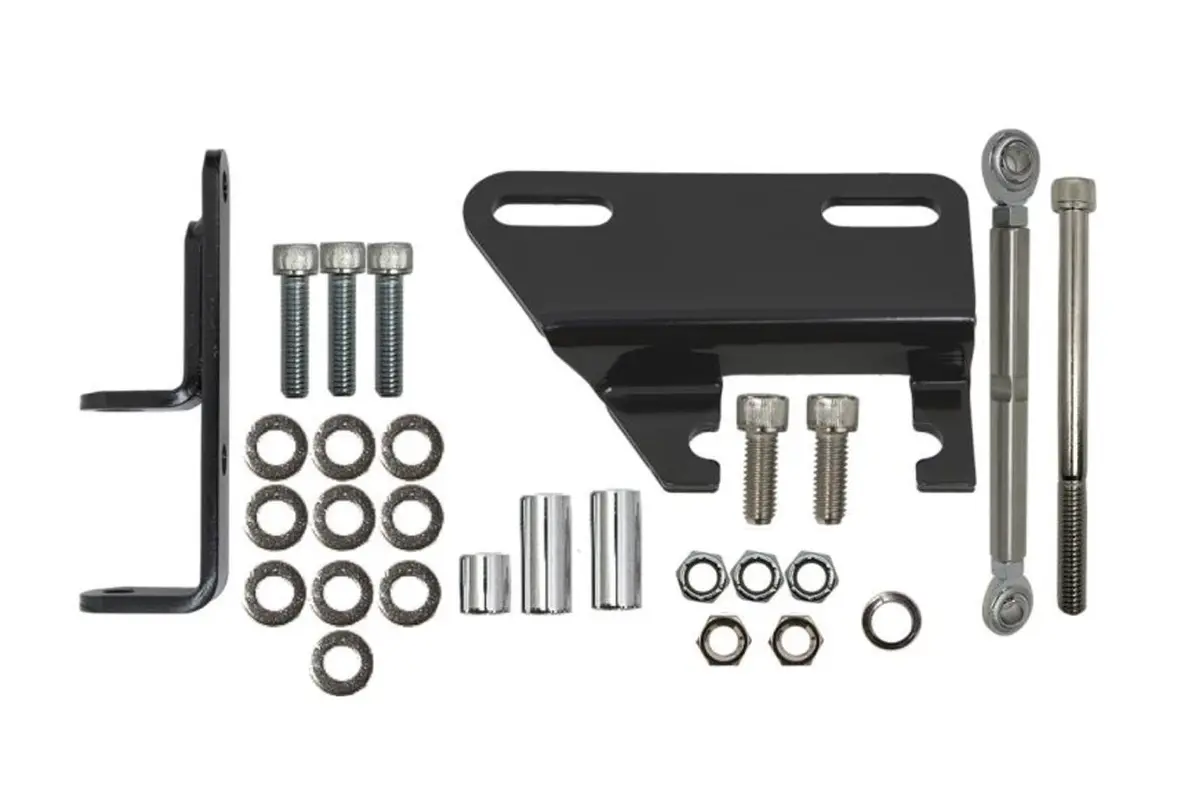 Sanden 508 Adjustable A/C Header Bracket Kit Fits Sbc – Black 1