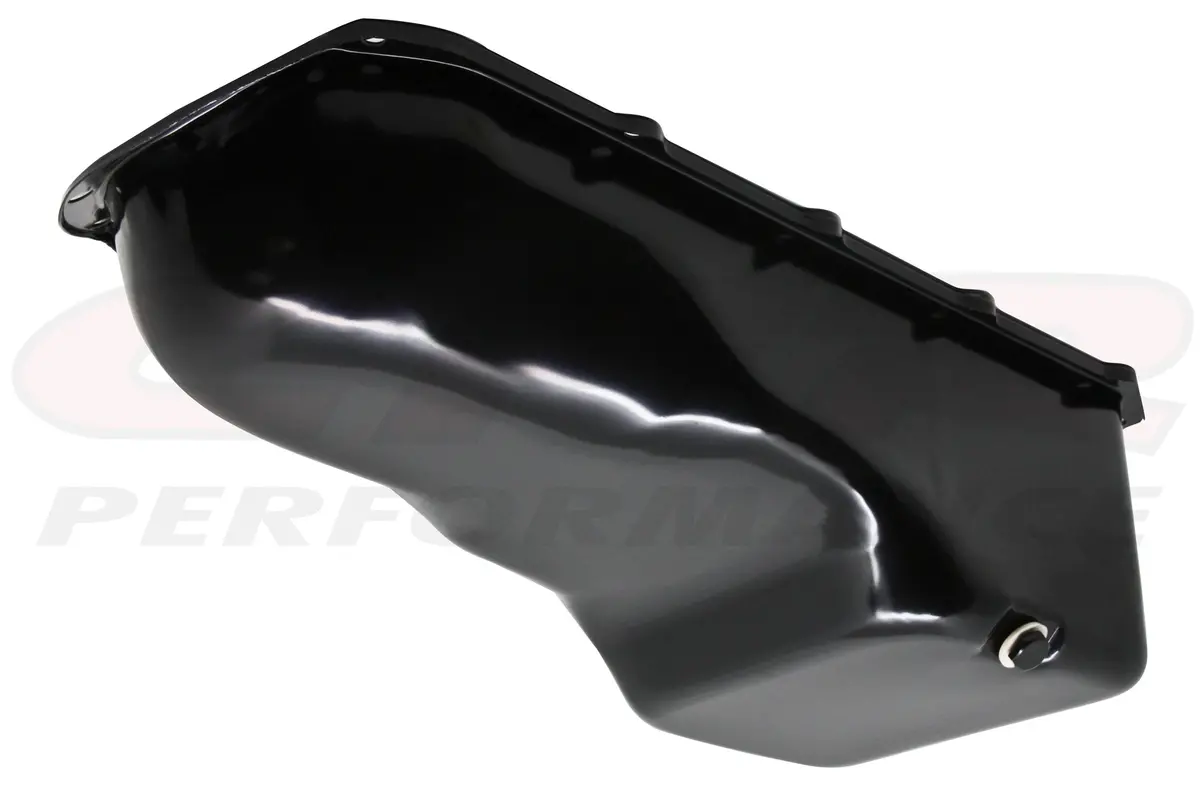 1959-81 Pontiac 265-301-326-350-389-400-421-428-455 V8 Oil Pan - Black 1