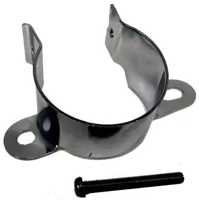 Steel Chevy/Gm Canister Coil Bracket – Black Chrome 1