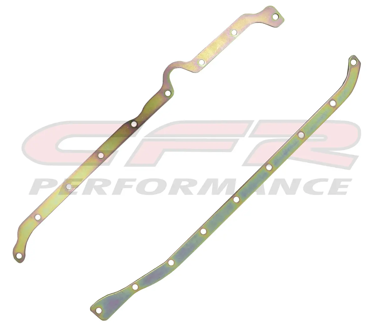 Steel 1986-02 Chevy Sb Oil Pan Reinforced Rails One Piece Rear Main Seal - Zinc 1