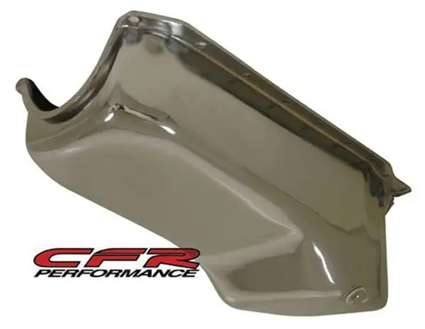 1986-02 Chevy Small Block 305-327-350 Stock Capacity Oil Pan - Chrome 1