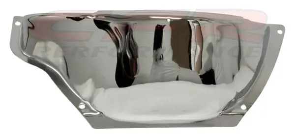 Steel Flywheel/Flexplate Cover – Fits Chevy/Gm Powerglide – 153‑Tooth – Chrome 1