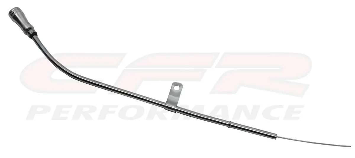 Steel 1980-85 Chevy Sb 305-350 Engine Oil Dipsticks  23" Long Billet Handle - Chrome 1