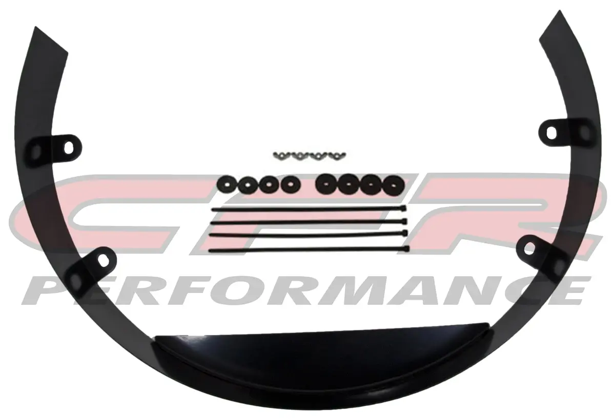 3" Universal Edp Black Steel Cooling Fan Shroud - Chevy-Ford-Mopar 1
