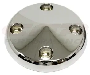 Chrome Aluminum Water Pump Pulley Nose Gm Chevy Sb 283-350 Lwp 1