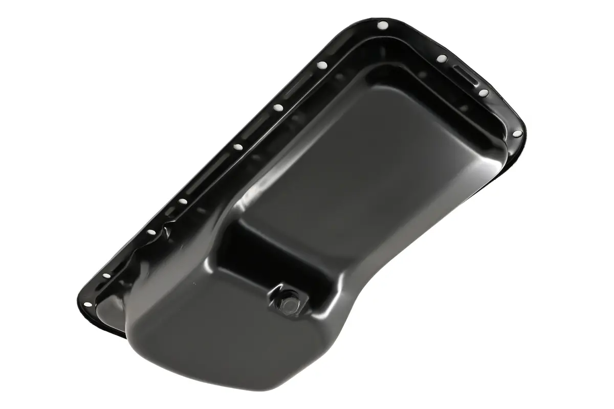 Steel Oil Pan - Fits 1967–1987 Chrysler/Mopar Bb 361 383 400 413 440 & Hemi 426 Engines – Rear Sump, 5-Quart Capacity – Black Finish 1