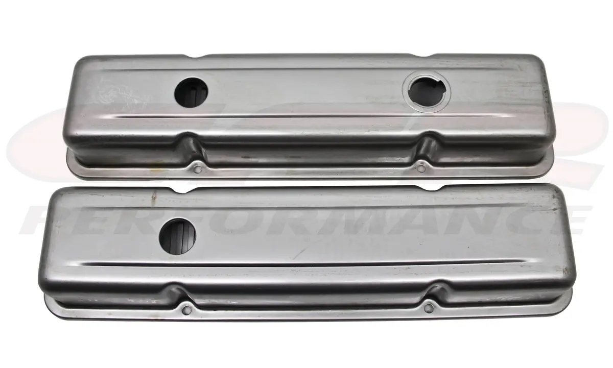 1958-86 Chevy Small Block 283-305-327-350-400 Oem Style Short Valve Covers - Raw 1