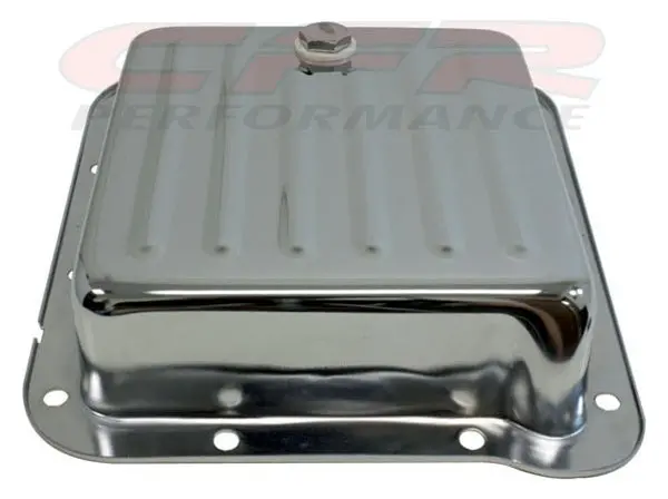 Ford C4 Steel Transmission Pan (Case Fill Style) - Chrome 1