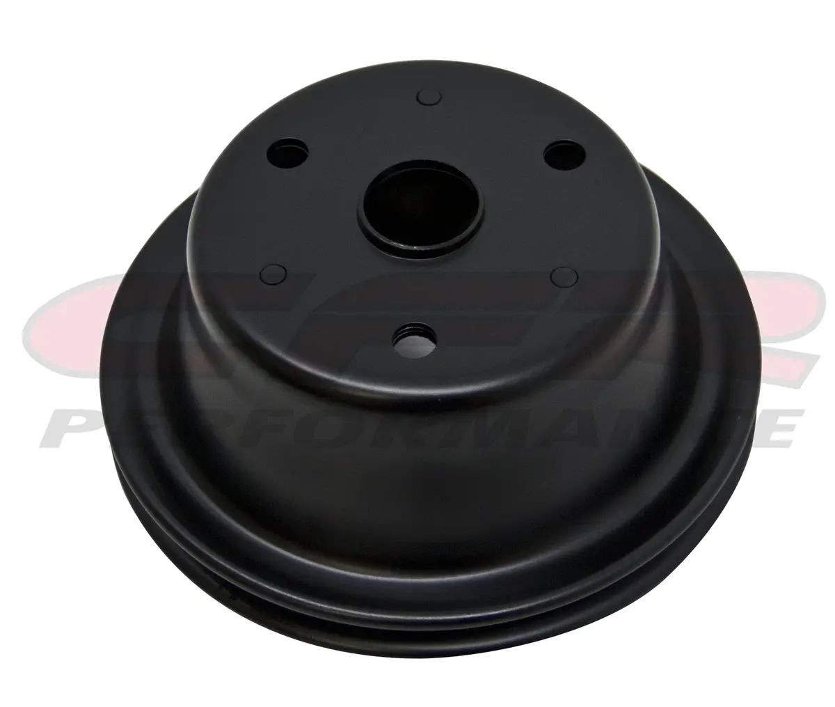 1969-85 Chevy Small Block Edp Black Steel Crankshaft Pulley - Long (1 Groove) 1