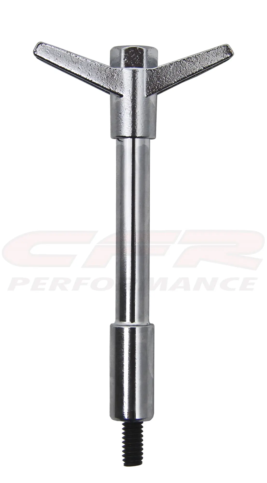 Steel T-Bar Wing Nuts 4" Tall (1 1-4"-20 X 1 1-2") Studs - Chrome 1