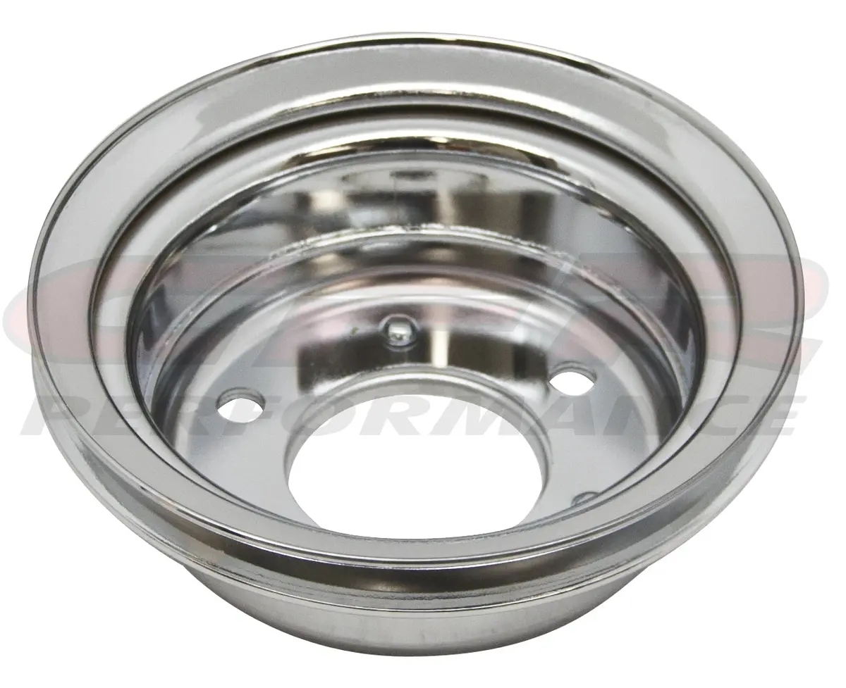 Steel 1965-1966 Ford Sb Crank Pulley 1 Groove - Chrome 1