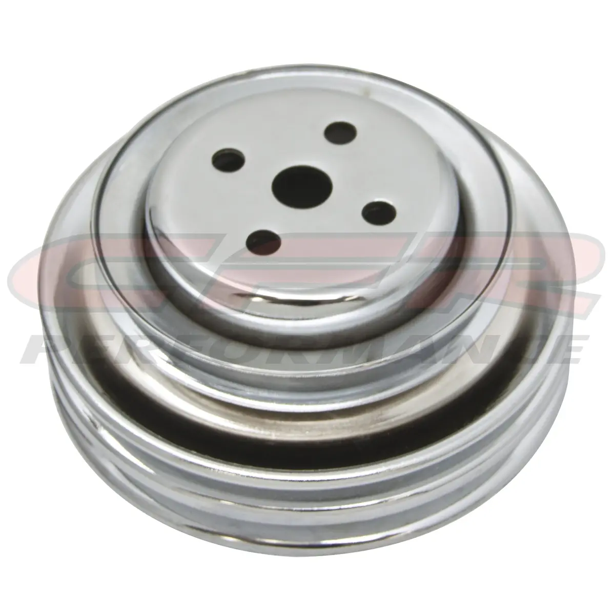Steel 1964-1973 Ford Sb Water Pump Pulley 3 Groove -Chrome (For California Smog Pump) 1