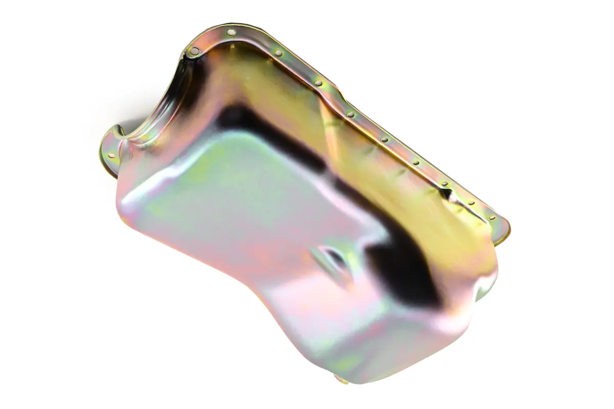 1988-96 Ford Small Block 255-260-289-302 Stock Capacity Truck Oil Pan - Zinc 1
