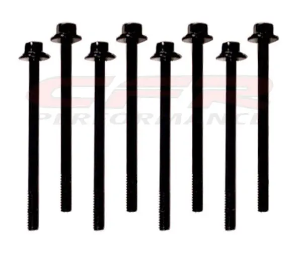 Steel Center Bolt Valve Cover Bolt Kit Fits 1985–1993 Chevy 4.3L & 1987‑Up 5.0L/5.7L Engines – Black Finish (8‑Piece Set) 1