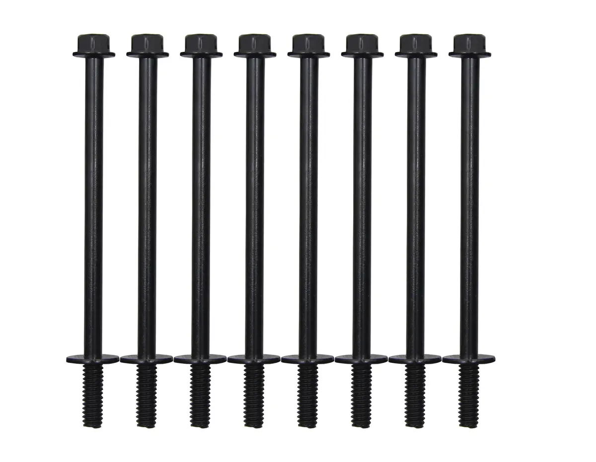 Steel 9705 Valve Cover Bolt 8 Pieces - Black 1