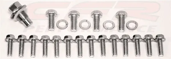 Chevy Small Block Oil Pan Self-Locking Hex Bolts Kit 1