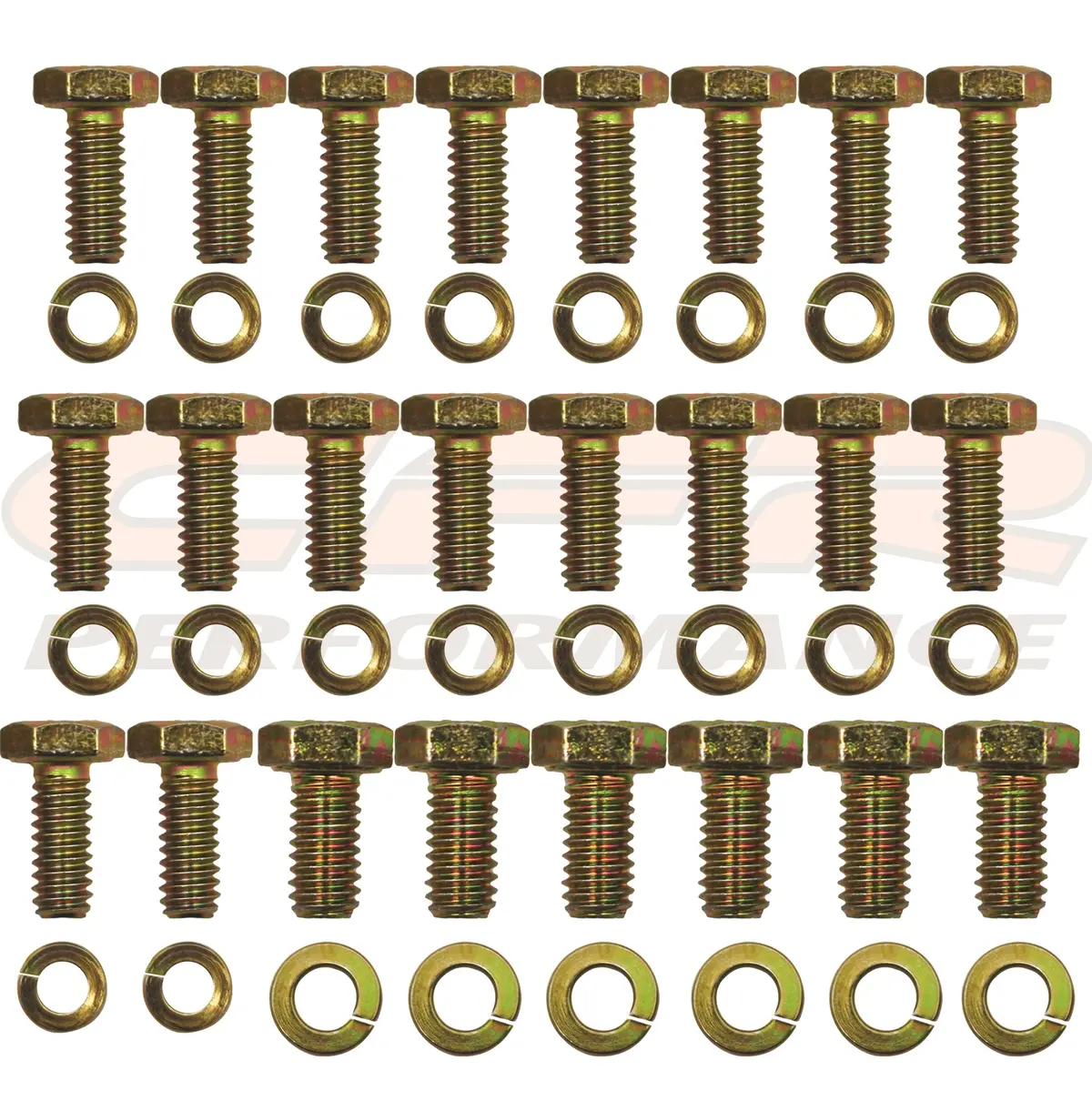 Ford Small Block Oil Pan Hex Bolt Kit - Zinc 1