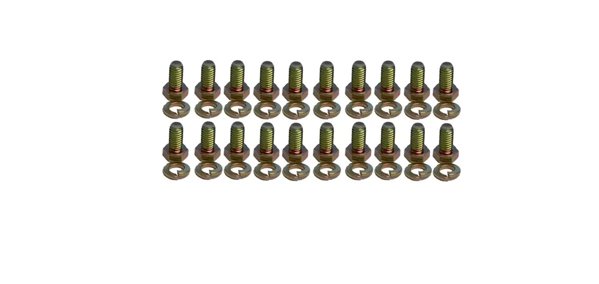 Cfr Steel Buick V6 & Ford 390-428 Oil Pan Bolts Kit Grade 8 Hex - Zinc 1