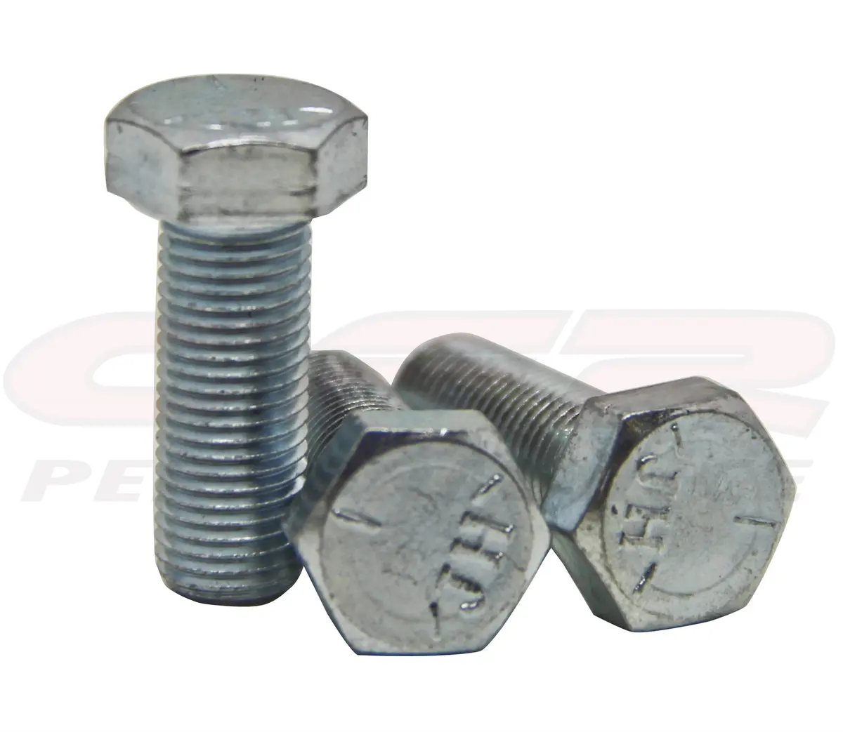 Chevy Small Block Crank Pulley-Lower Pulley Bolt Kit (3-8"-24 X 1") - White Zinc 1
