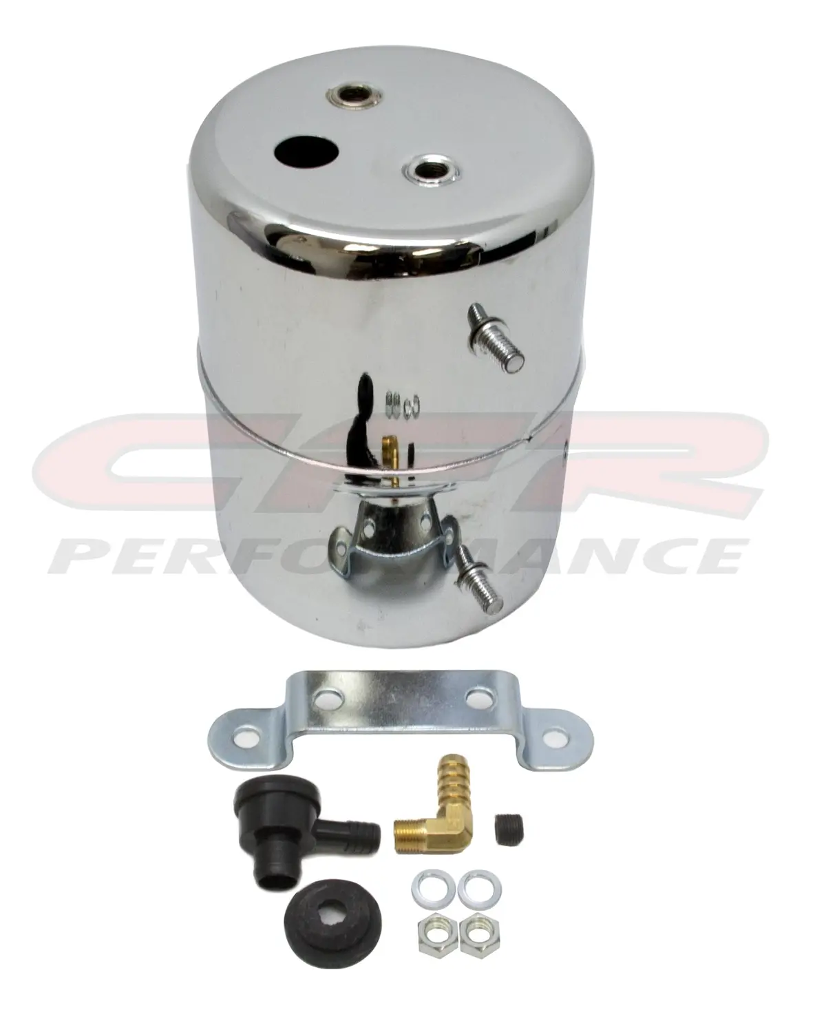 Aluminum Vacuum Reservoir Used To Extra Vacuum To Power Brakes - Chrome 1