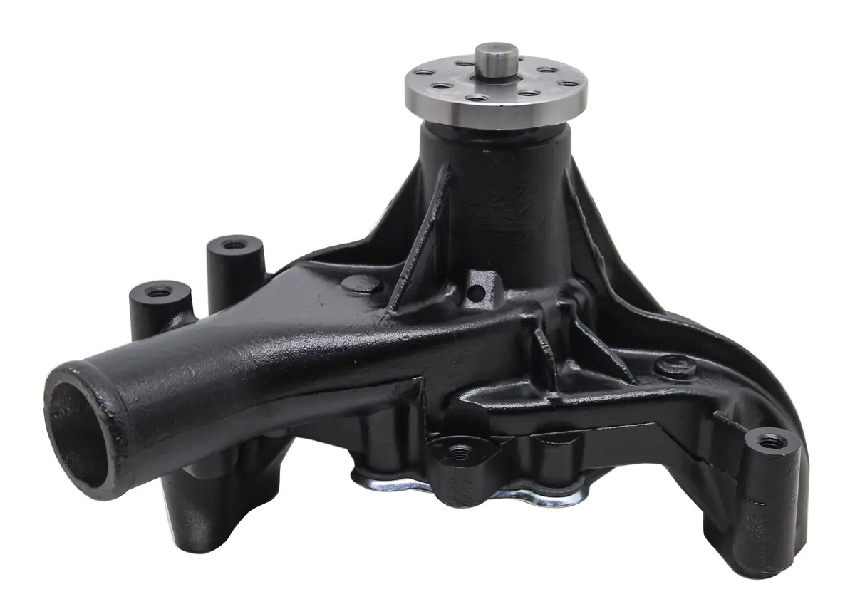 1969-84 Chevy Small Block Aluminum High Volume Long Water Pump - Black 1