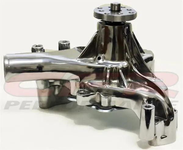1969-84 Chevy Small Block Aluminum High Volume Long Water Pump - Polished 1