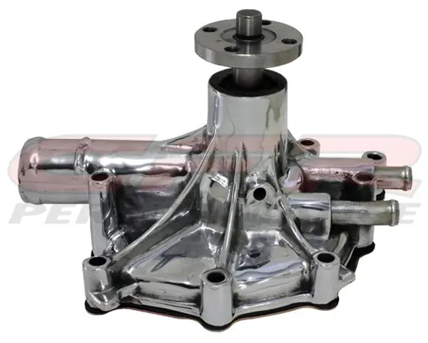 1986-93 Ford Small Block Aluminum Reverse Rotation Water Pump - Polished 1