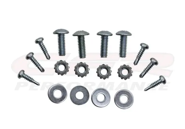 Electric Fan & Fan Shroud Mounting Bolts Kit Hardware - Silver 1