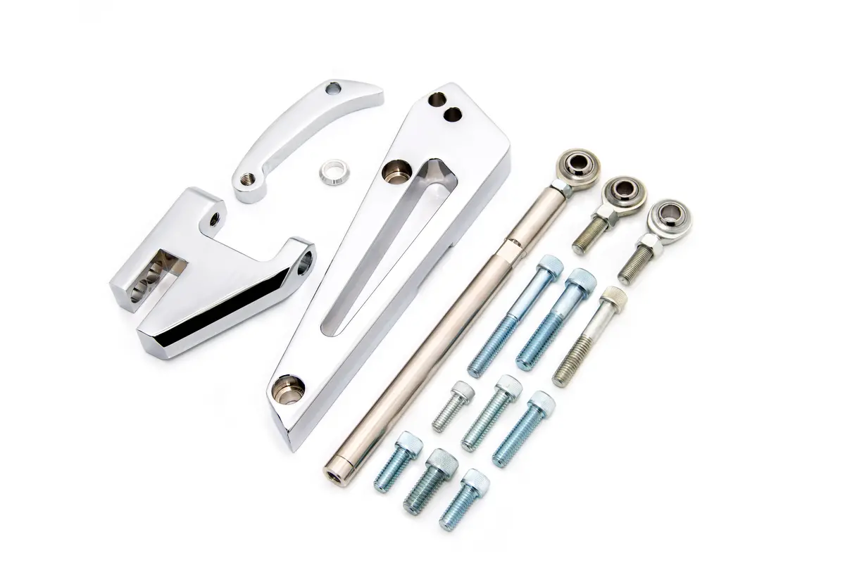 Bbc Big Block Chevy Billet Aluminum Alternator Bracket (Swp) - Chrome 1