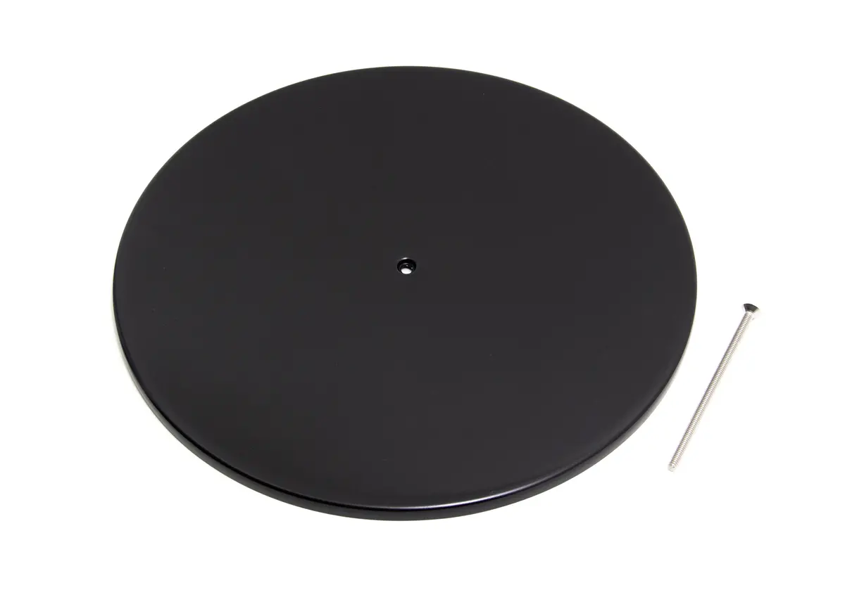 Aluminum 14" Round Air Cleaner Top – Smooth Design – Black Finish 1