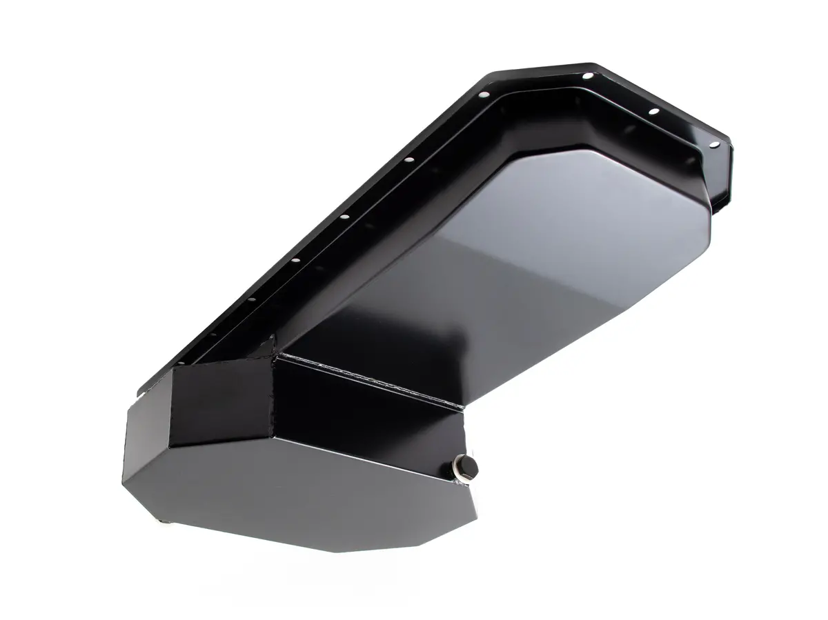 Steel Oil Pan – Fits 2003–2021 Dodge/Mopar Gen 3 Hemi 5.7L & 6.1L – Road Race 7‑Quart Rear Sump – Black Finish 1
